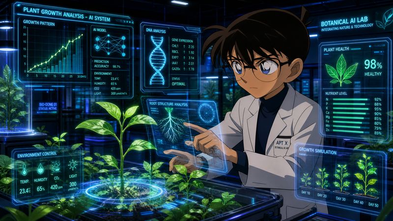萝莉岛植物视频-AI植物生长分析视频